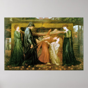 Póster El sueño de Dante en el momento de la muerte de la