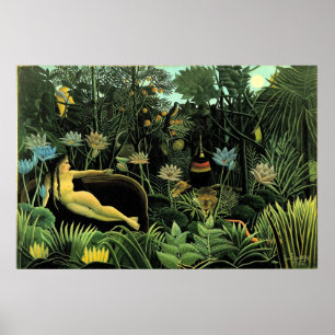 Póster El sueño de Henri Rousseau (1910)
