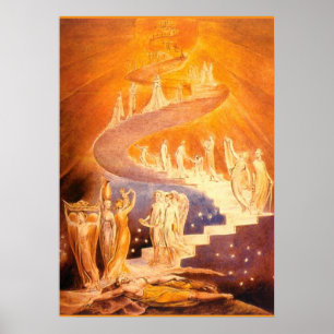 Póster El sueño de Jacob de William Blake