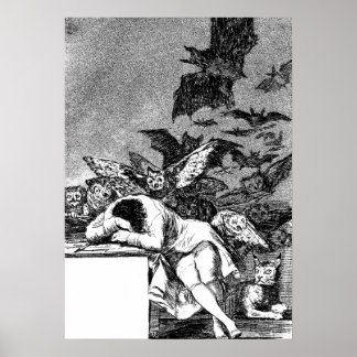 Póster El Sueño De La Razón Produce Monstruos, Goya