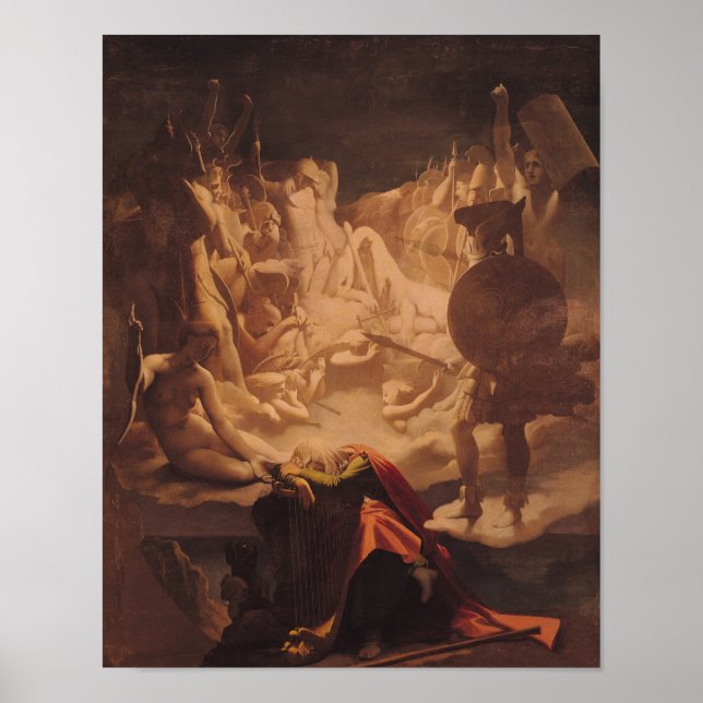Póster El sueño de Ossian, 1813 (Frente)