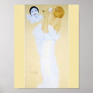 Póster El sueño de Pierrot de Raphael Kirchner