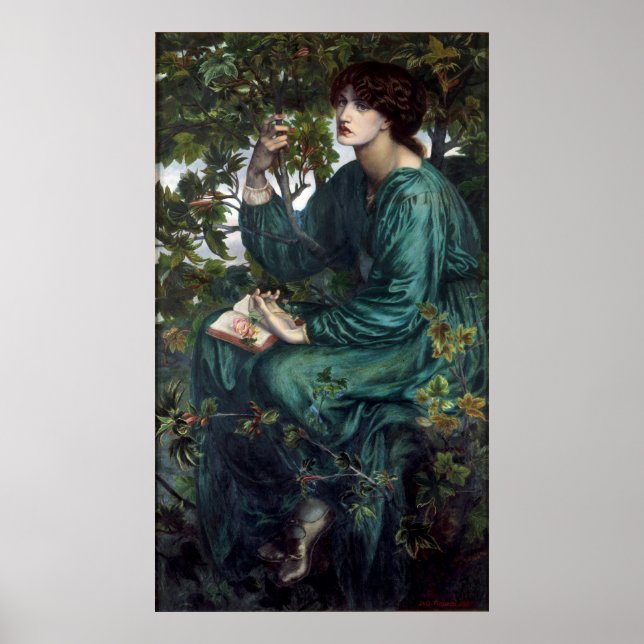 Póster El sueño del día de Dante Gabriel Rossetti (Frente)