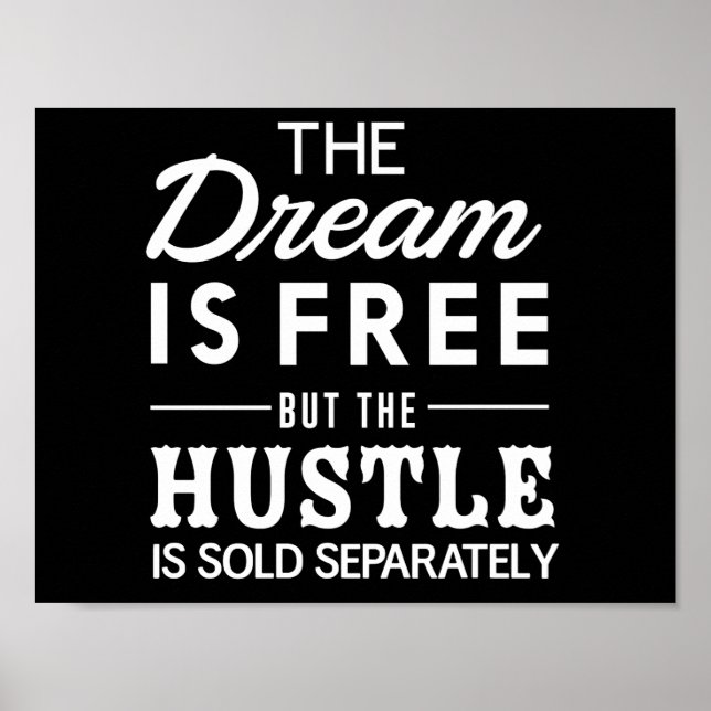 Póster El sueño es gratis (Frente)
