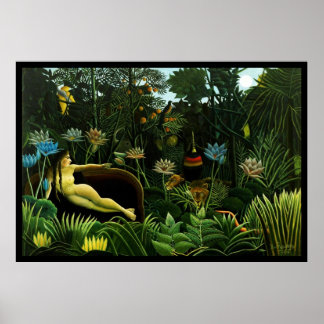 Póster El sueño - Henri Rousseau