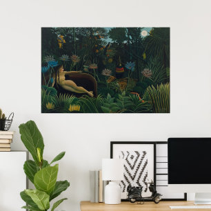 Póster El Sueño (Le Rêve Exotique) por Henri Rousseau