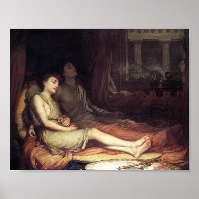 Póster El sueño y su medio hermano la muerte (Dolor) (Frente)