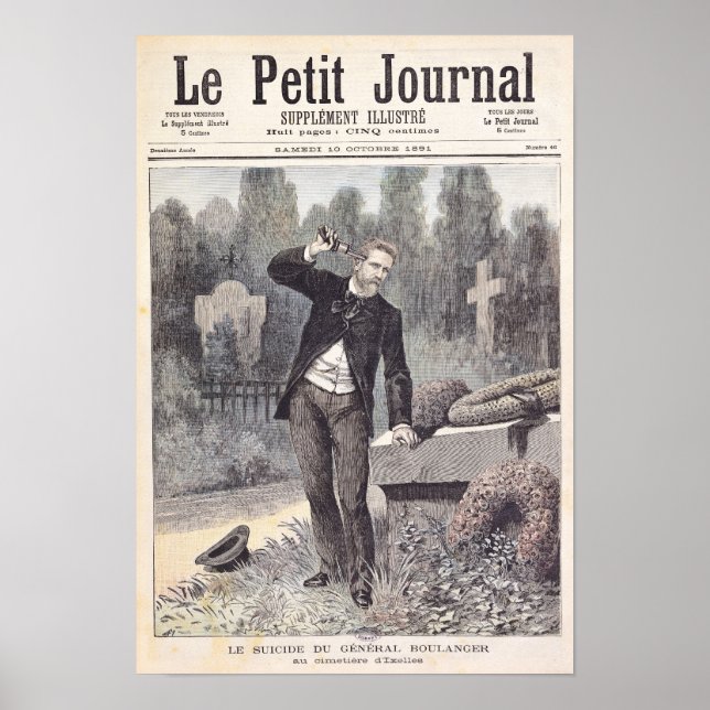 Póster El suicidio del general Georges Ernest (Frente)