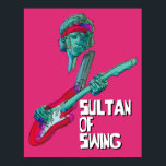 Póster El sultán funesto del rock pop de los años 70: Mus<br><div class="desc">El funesto sultán de los años 80 del rock pop de los 70 de la música vintage pop arte de la onda de vaporización Poster de la onda sintética Anime Personalizado ficción Manga</div>