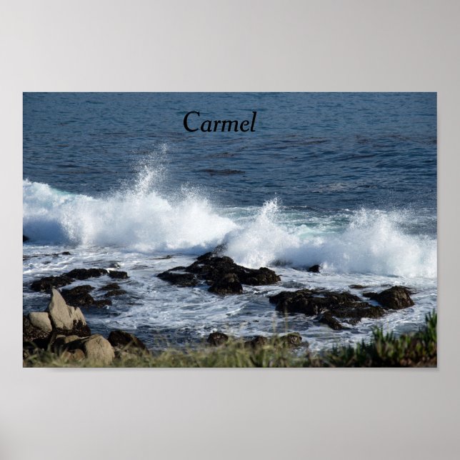 Póster El surf en el Océano Pacífico (Frente)