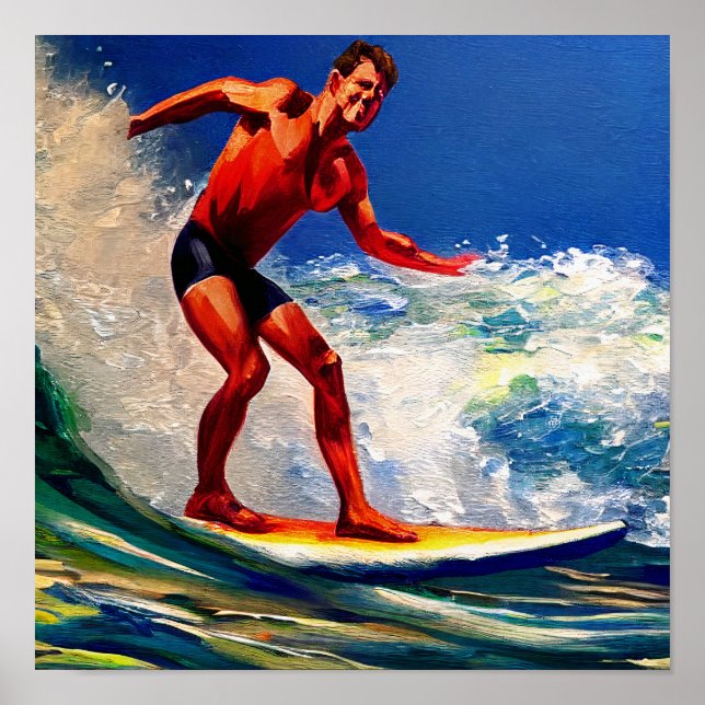 Póster El Surfista Pasa Por Las Ondas (Frente)