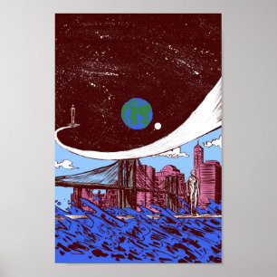 Póster El surfista plateado encuentra la Tierra