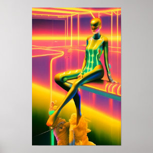 Póster El surrealismo de Ken Gage profundo