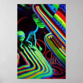 Póster El surrealismo del Ken Gage, partido de cumpleaños