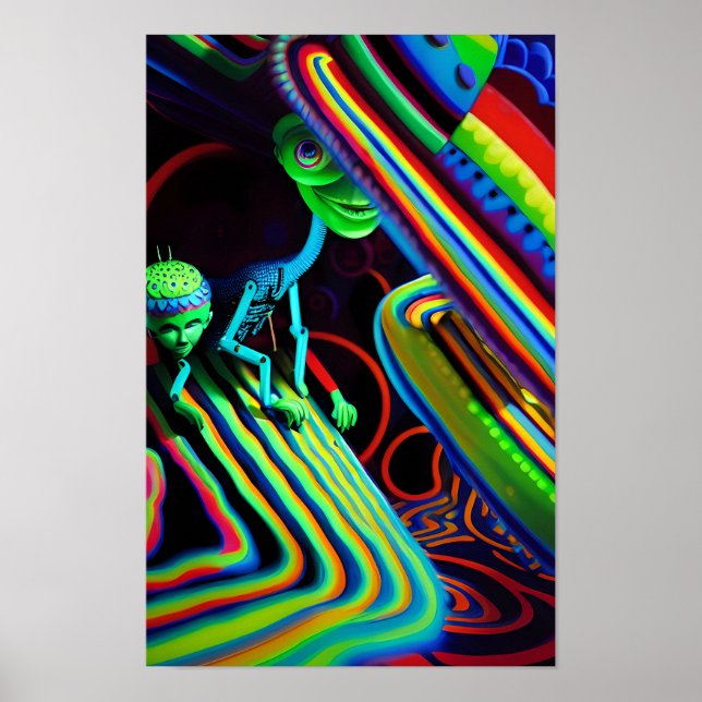 Póster El surrealismo del Ken Gage, partido de cumpleaños (Frente)