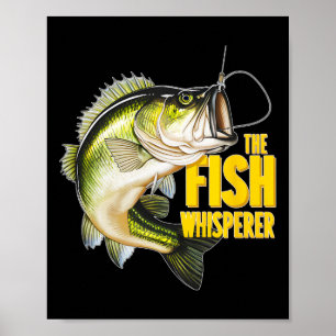 Póster El Susurrador de Peces Novedad de Pesca Regalo de 