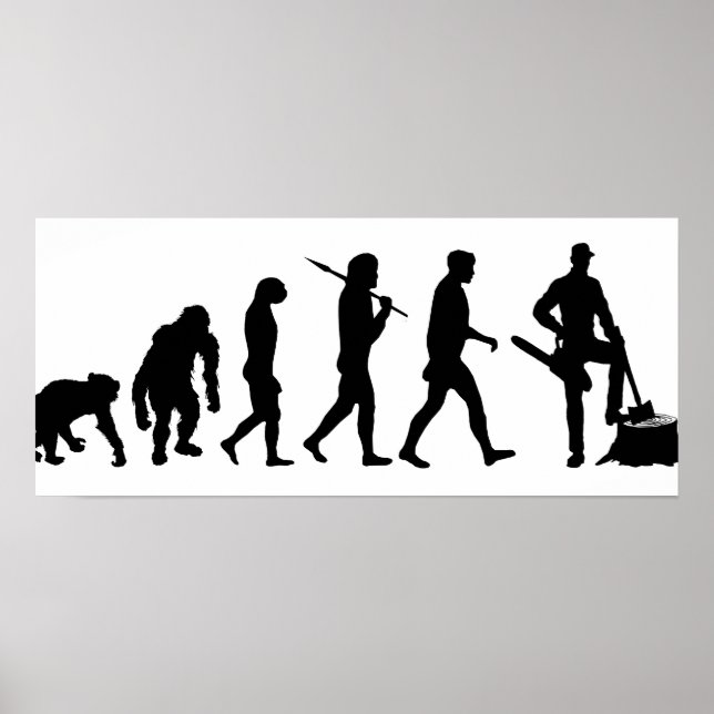 Póster El talador de árboles Lumberjack lesiona el trabaj (Frente)