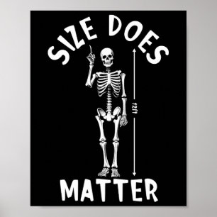 Póster El tamaño es un problema Halloween 12 pies Skeleto