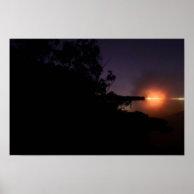 Póster El tanque de leopardo australiano AS-1 105m m (Frente)