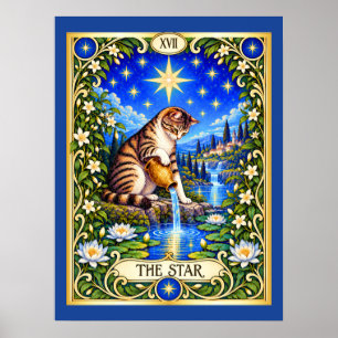 Póster El Tarot del Gato Estelar - Esperanza y Renovación