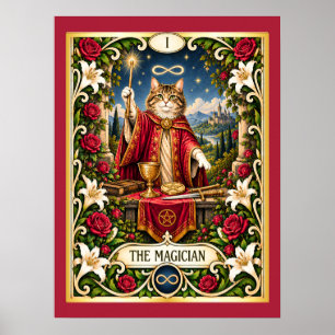 Póster El Tarot del Gato Mago - Poder y Potencial