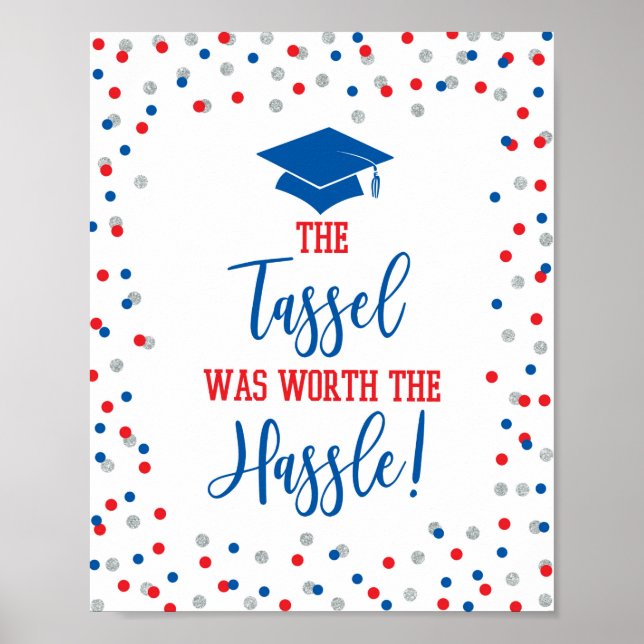 Póster El Tassel valía la pena el Rótulo de graduación in (Frente)
