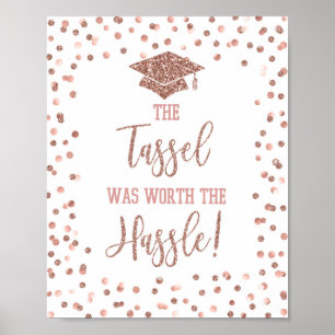 Póster El Tassel valía la pena el Rótulo de graduación in