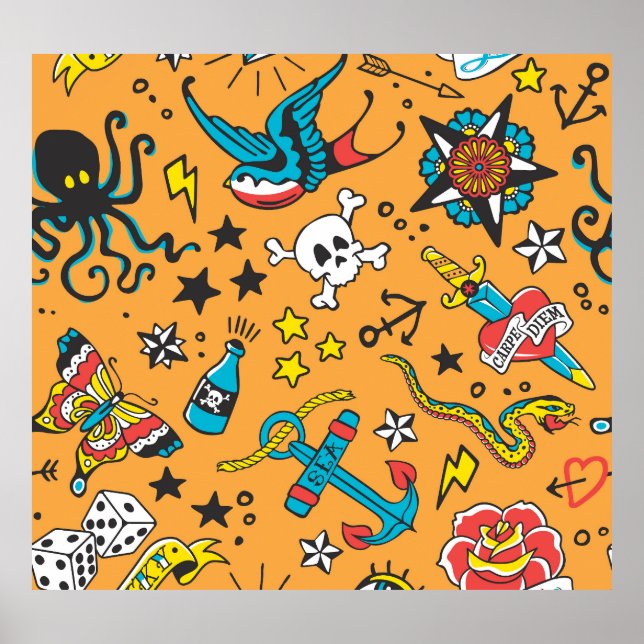 Póster El tatuaje de la vieja escuela: sin lugar a dudas (Frente)