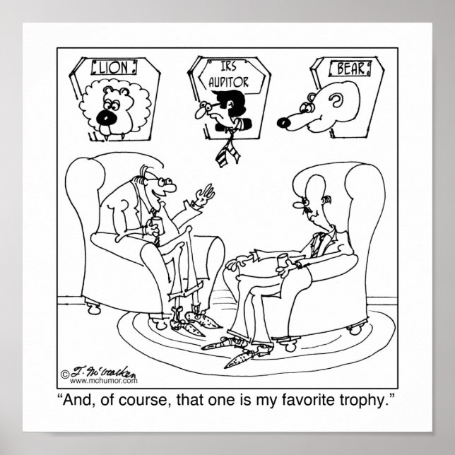 Póster El taxidermista y el IRS (Frente)