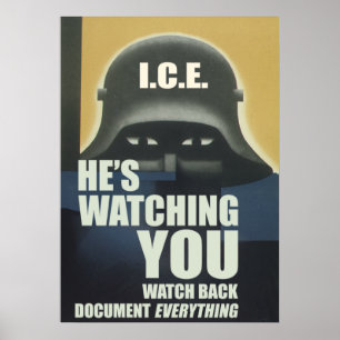 Póster Él te está vigilando 2026
