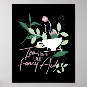 Póster El té hace nuestra ayuda más sofisticada