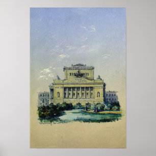 Póster El Teatro Alexander de San Petersburgo, 1841