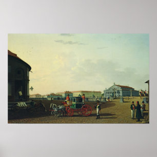Póster El teatro de Bolshoi en St Petersburg, 1802