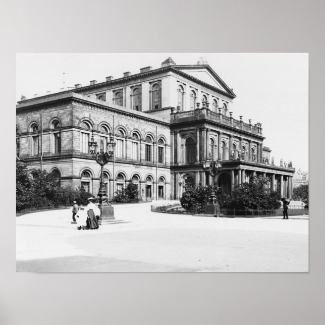 Póster El teatro de Hannover, c.1910 (Frente)