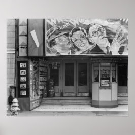 Póster El Teatro de la Libertad, 1935. Foto de cosecha de