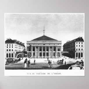 Póster El teatro de l'Odeon, c.1830
