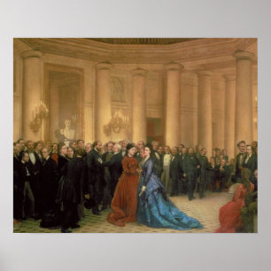 Póster El teatro de Odeon, París, 1869 (aceite en lona)