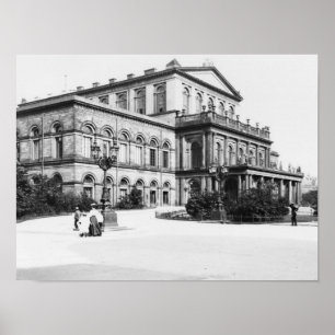 Póster El teatro en Hannover, c.1910