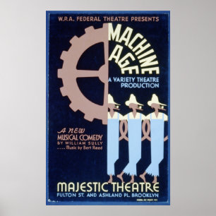 Póster El teatro federal presenta una comedia musical WPA