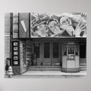 Póster El Teatro Liberty, 1935. Foto Antigua