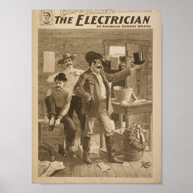 Póster El Teatro Vintage Eléctrico (Frente)