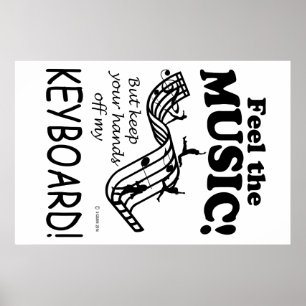 Póster El teclado siente la música