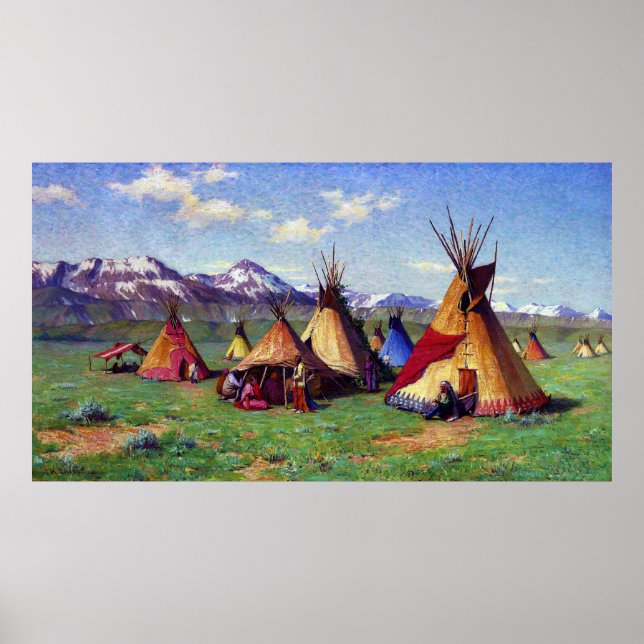 Póster El Teepee de la Medicina Joseph Henry Sharp 1903 (Frente)