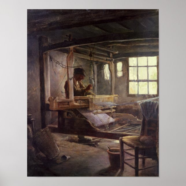 Póster El tejedor bretón, 1888 (Frente)