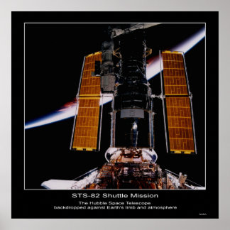 Póster El telescopio espacial Hubble de la NASA...