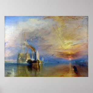 Póster El Temeraire que lucha de J.M.W. Turner