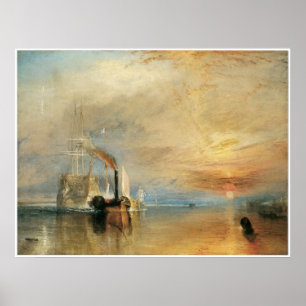 Póster El Temeraire que lucha J.M.W. Turner