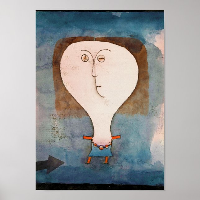 Póster El temor de un Chica, Klee (Frente)