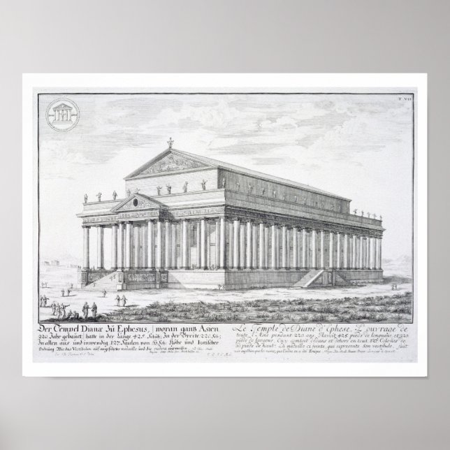 Póster El templo de Diana en Éfeso, Turquía, de Entw (Frente)