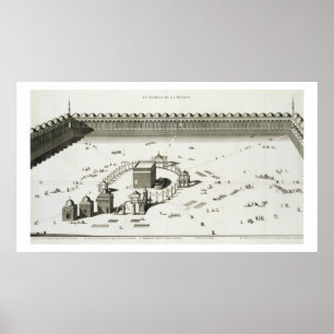 Póster El templo de La Meca (grabado)